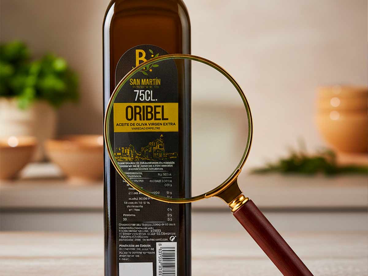 Leer la etiqueta del aceite de oliva virgen y virgen extra